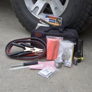 AAA 42 Piece Emergency Road Assistance Kit Black Outside with Contents